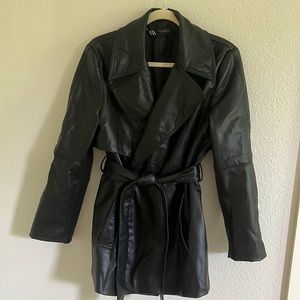 Black Leather Blazer